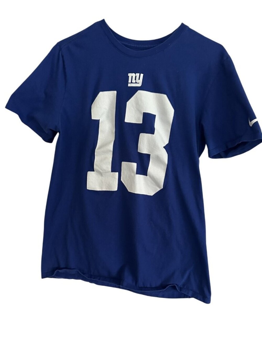 Nike Odell Beckham Jr Shirt New York Giants NFL The Nike Tee Athletic Cut SZ M - Picture 2 of 9